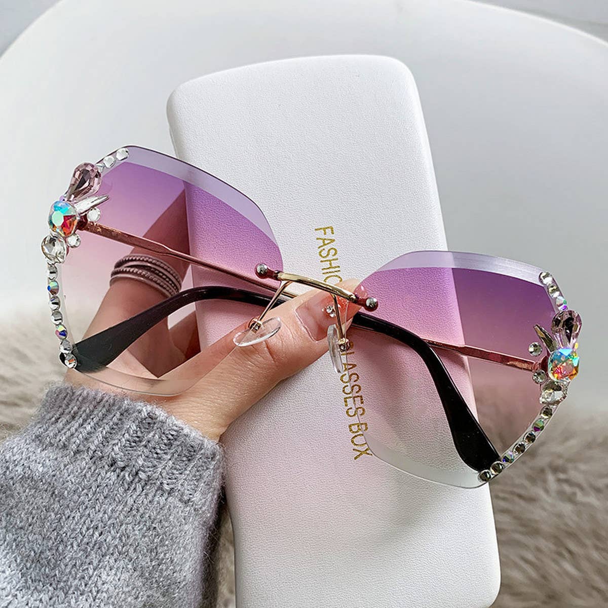 Women Fashion Rhinestone Sunglasses_Cwasg0181