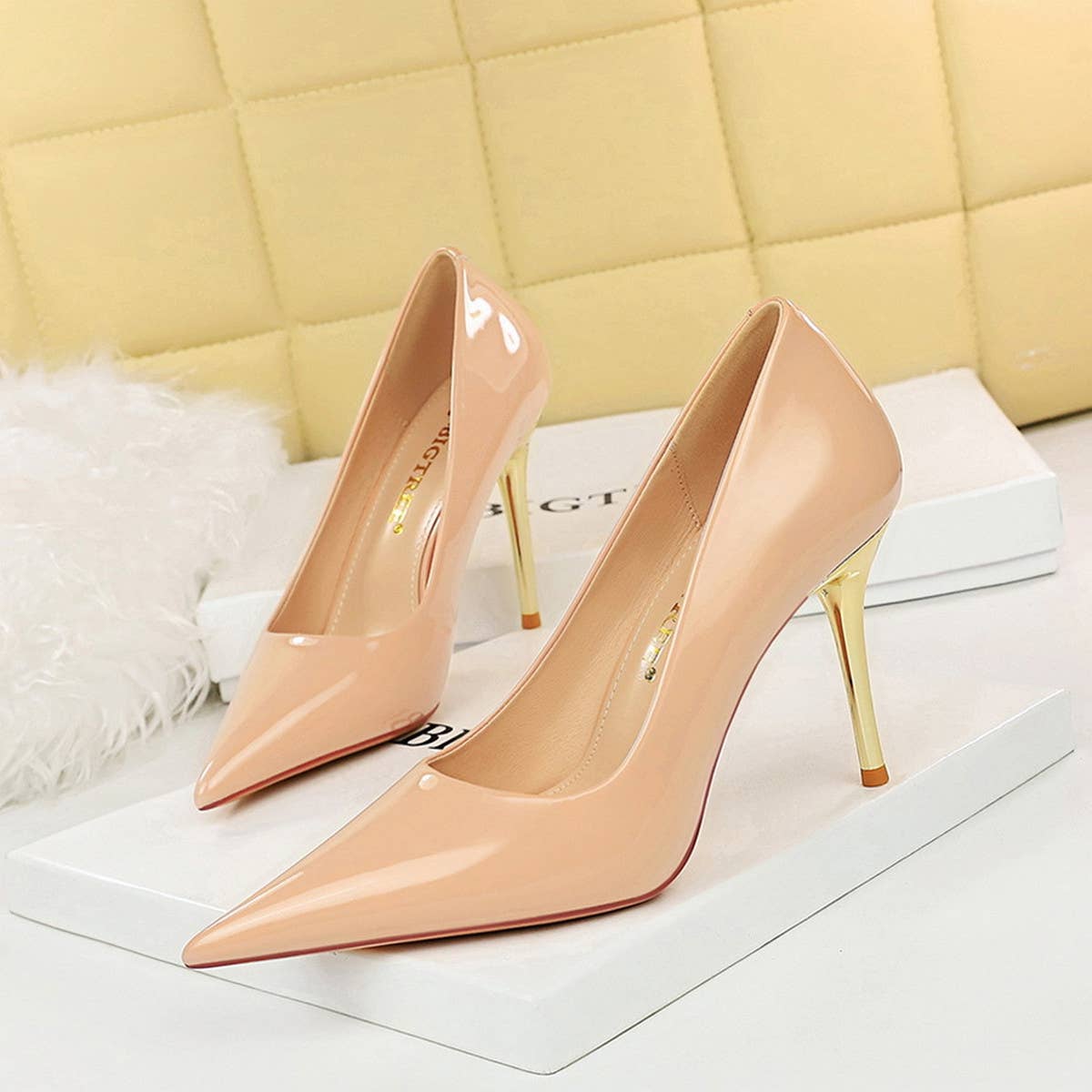 SIMPLE SHALLOW POINTED TOE HIGH HEELS_CWSHH0063