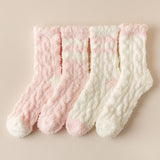Women'S Thick Warm Coral Fleece Mid-Tube Socks_Cwms1124