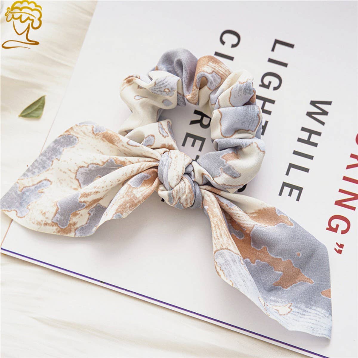 RETRO TIE DYE RABBIT EARS LARGE INTESTINE HAIR TIE_CWAHA0839