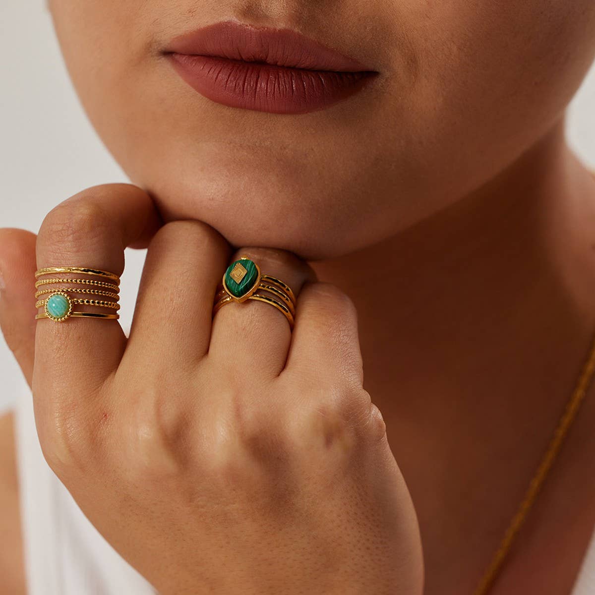 FRENCH OPENING ADJUSTABLE VINTAGE HOLLOW RING_CWAJE1406