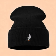 Dove Embroidered Acrylic Knit Beanie Unisex_Cwah04637