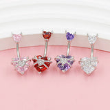 SWEET STAINLESS STEEL BELLY RING FASHION PIERCING_CWMM9320