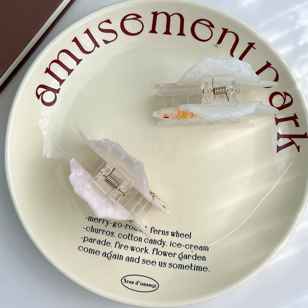 BETTA FISH ACETATE CUTE HAIR CLAW CLIP_CWAHA5952