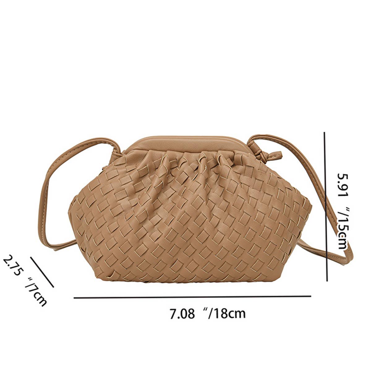 SIMPLE AND VERSATILE WOVEN CLOUD BAG_CWAB3331