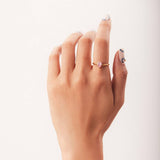 FRENCH FASHIONABLE DROP SHAPE ADJUSTABLE RING_CWAJE1399