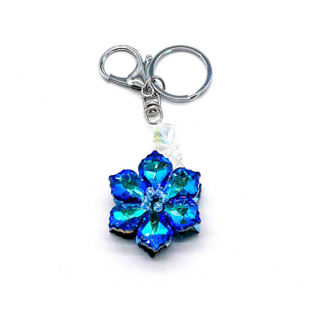 COLORFUL CRYSTAL FLOWER KEYCHAIN_CWMM1566