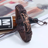 NEW CREATIVE BRAIDED COWHIDE ALLOY BRACELET_CWMM4464