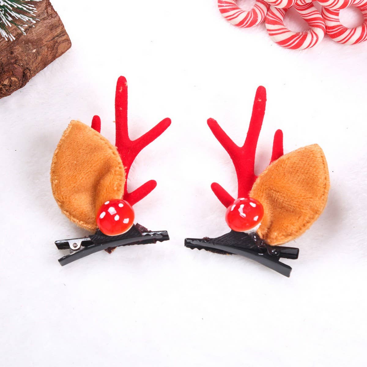 Cwaha0409_Christmas Kids Resin Hair Clips