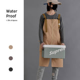 ADJUSTABLE ZIPPER APRONS WITH POCKETS WORK CLOTHES_CWMM3307