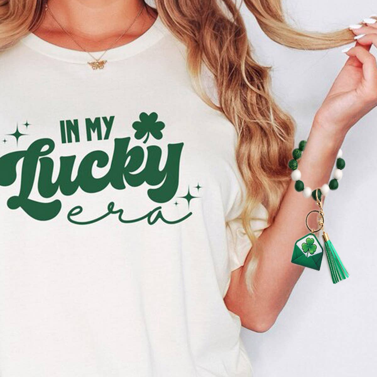 2024 NEW GREEN CLOVER PENDANT KEYCHAIN_CWMM1329