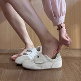 RETRO VELCRO FLAT SHOES WITH ROUND TOE_CWSHF0060