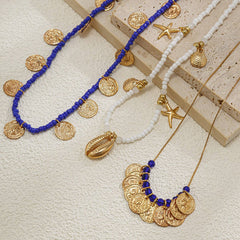 NEW FASHION ALLOY STARFISH CLAVICLE NECKLACE_CWMM3186