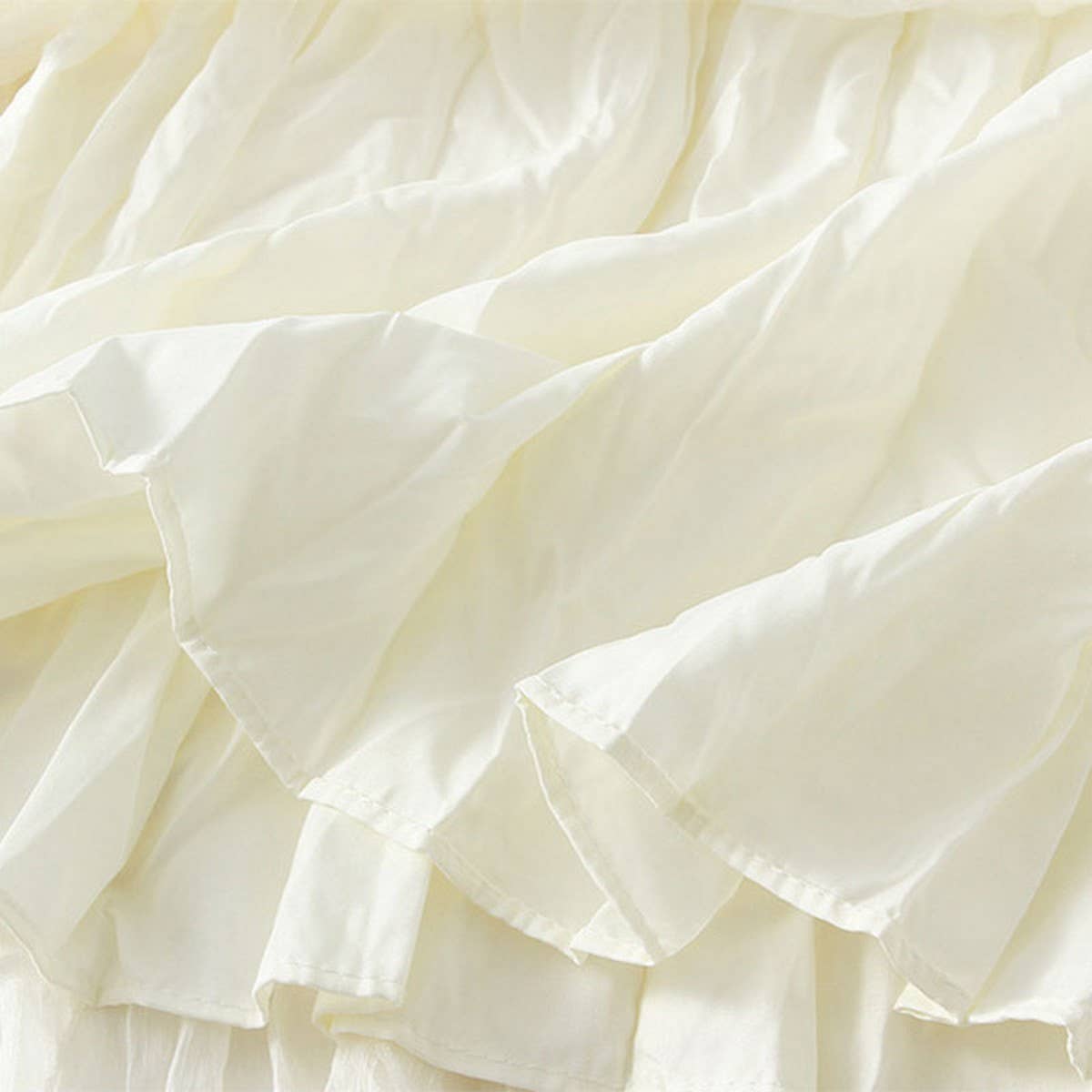 EMBROIDERED LACE A LINE FLARED MIDI SKIRT_CWBMS0359