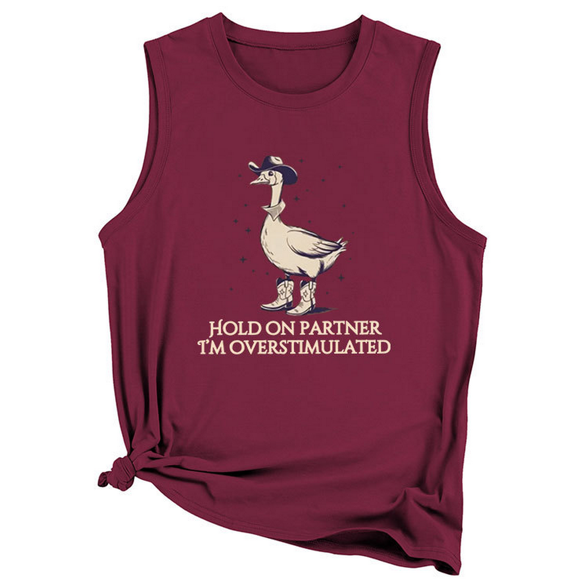 CUTE GRAPHIC TANK TOP FOR WOMEN LOOSE FIT_CWTTSL0421