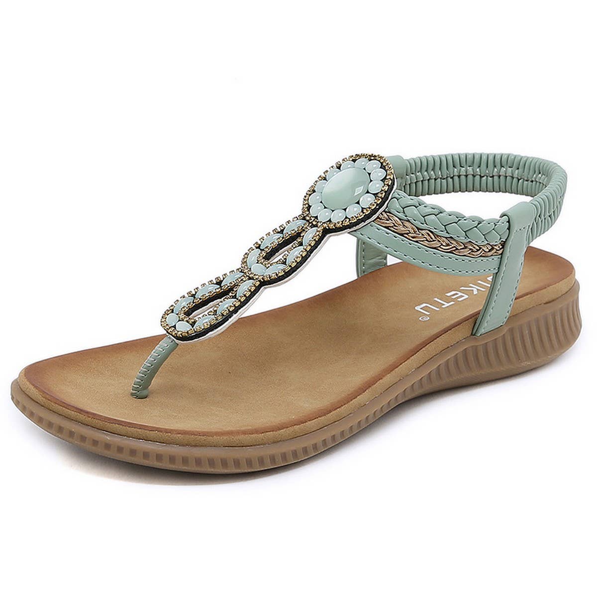 Womens Bohemian Sandals Round Toe Flats_Cwshs00240