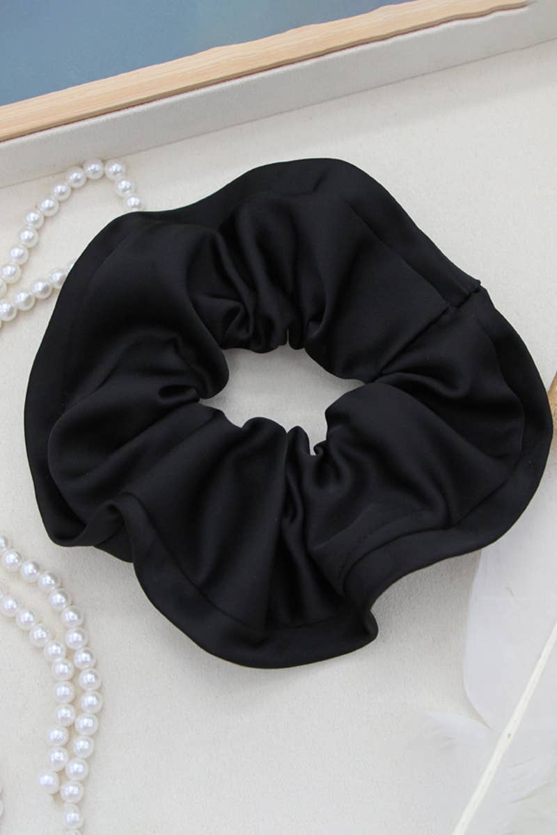 MALIST SENSE SILK SOLID COLOR SCRUNCHIE_CWAHA0179