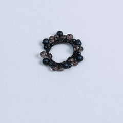 SIMPLE CUTE HAIR TIE SWEET WRINKLED PEARL ELASTIC_CWAHA6772