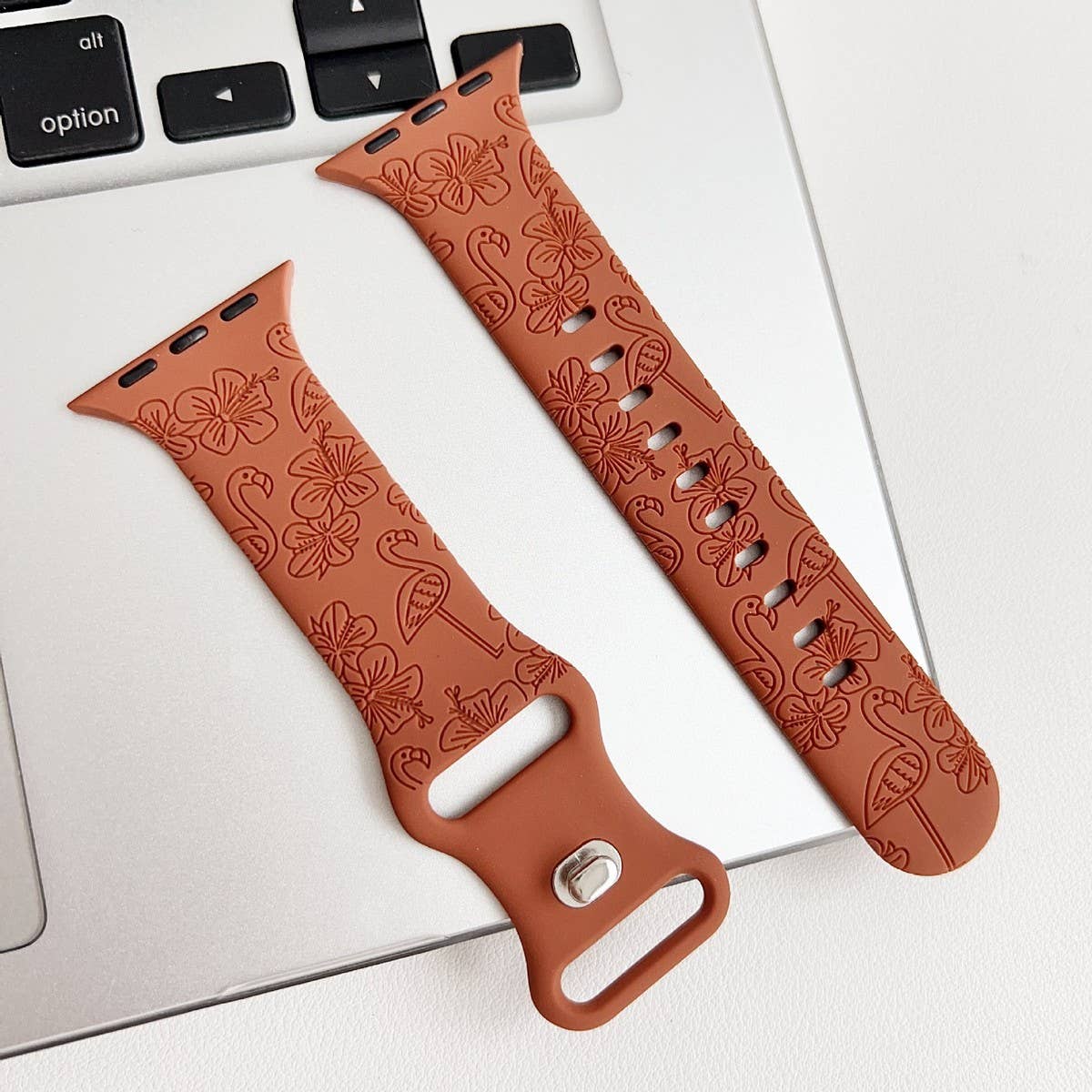 APPLE WATCH ULTRAS9S8 ENGRAVED FLAMINGO STRAP_CWWW0057