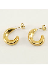 18K Gold Plated Stainless Steel Earrings_Cwaje0387