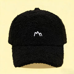 Winter Mountain Embroidery Warm Baseball Cap_Cwah04765