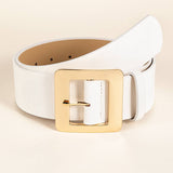 SQUARE PIN BUCKLE PU LEATHER BELT_CWABE0444