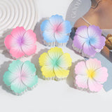 SWEET CANDY COLORED CURLING HEART FLOWER CLIP_CWAHA2258