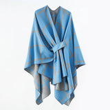 NEW FASHION SHAWL PLAID DUAL PURPOSE SIMPLE SHAWL_CWMM2086