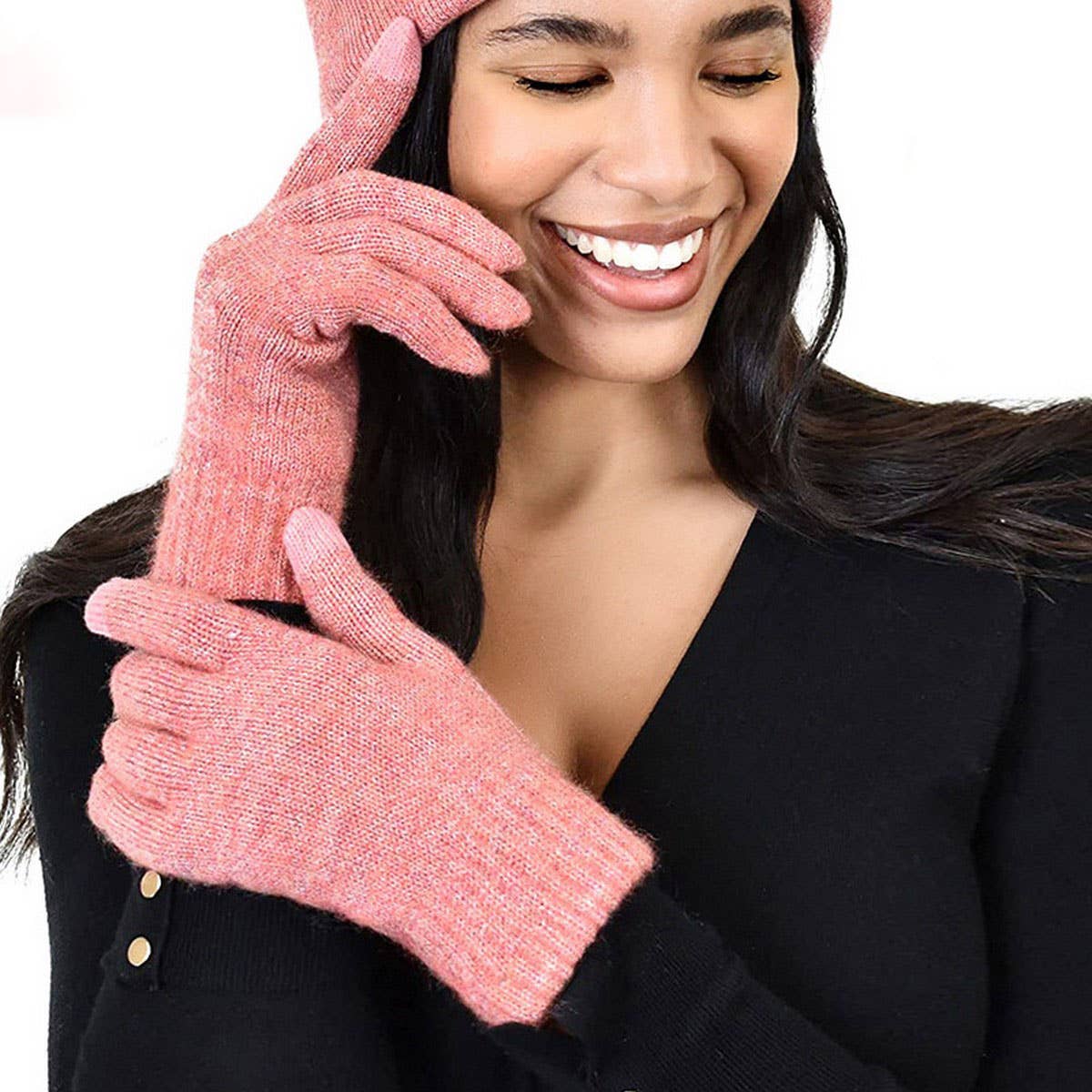 Winter Warm Outdoor Knitted Touchscreen Gloves_Cwag0385