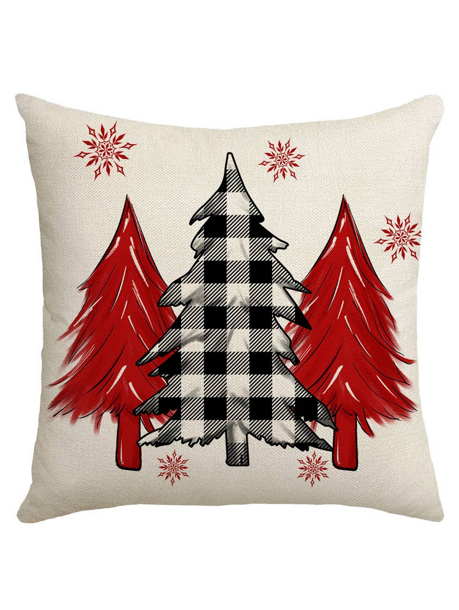 CHRISTMAS TREE SNOWFLAKE HOME PILLOWCASE_CWMM1381