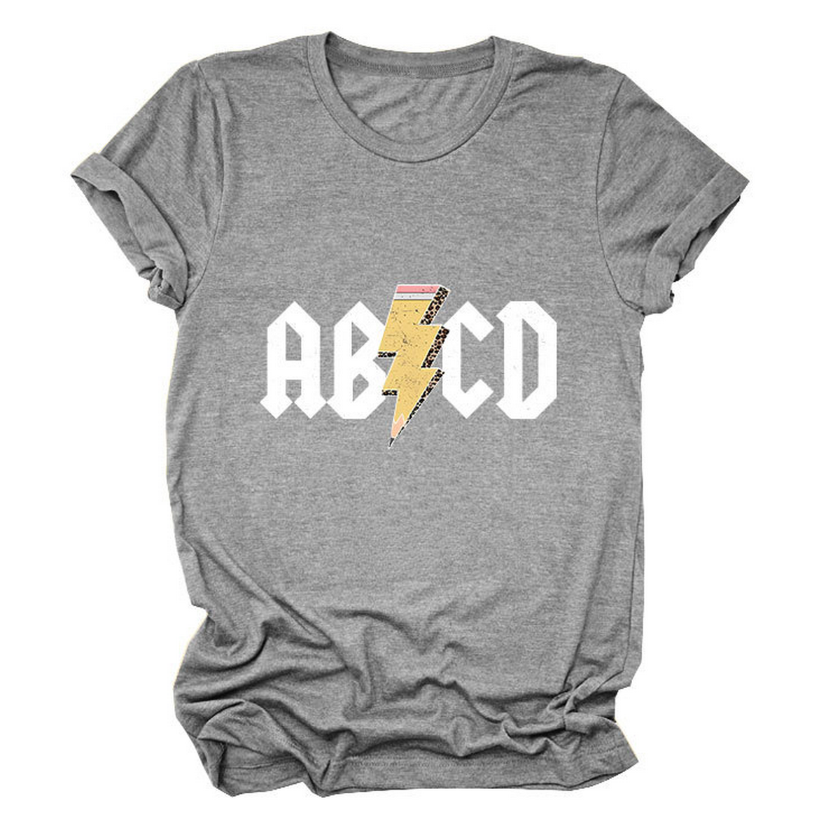 SUMMER NEW ARRIVAL PLUS SIZE TEE WITH LIGHTNING_CWTTS1476