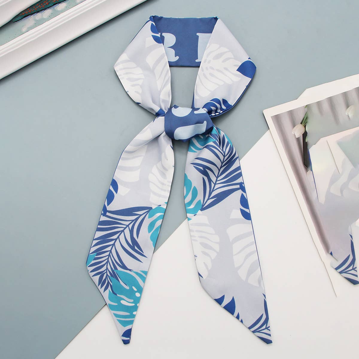 LONG BOHO SCARF HAIR RIBBON PURSE STRAP_CWASC0074