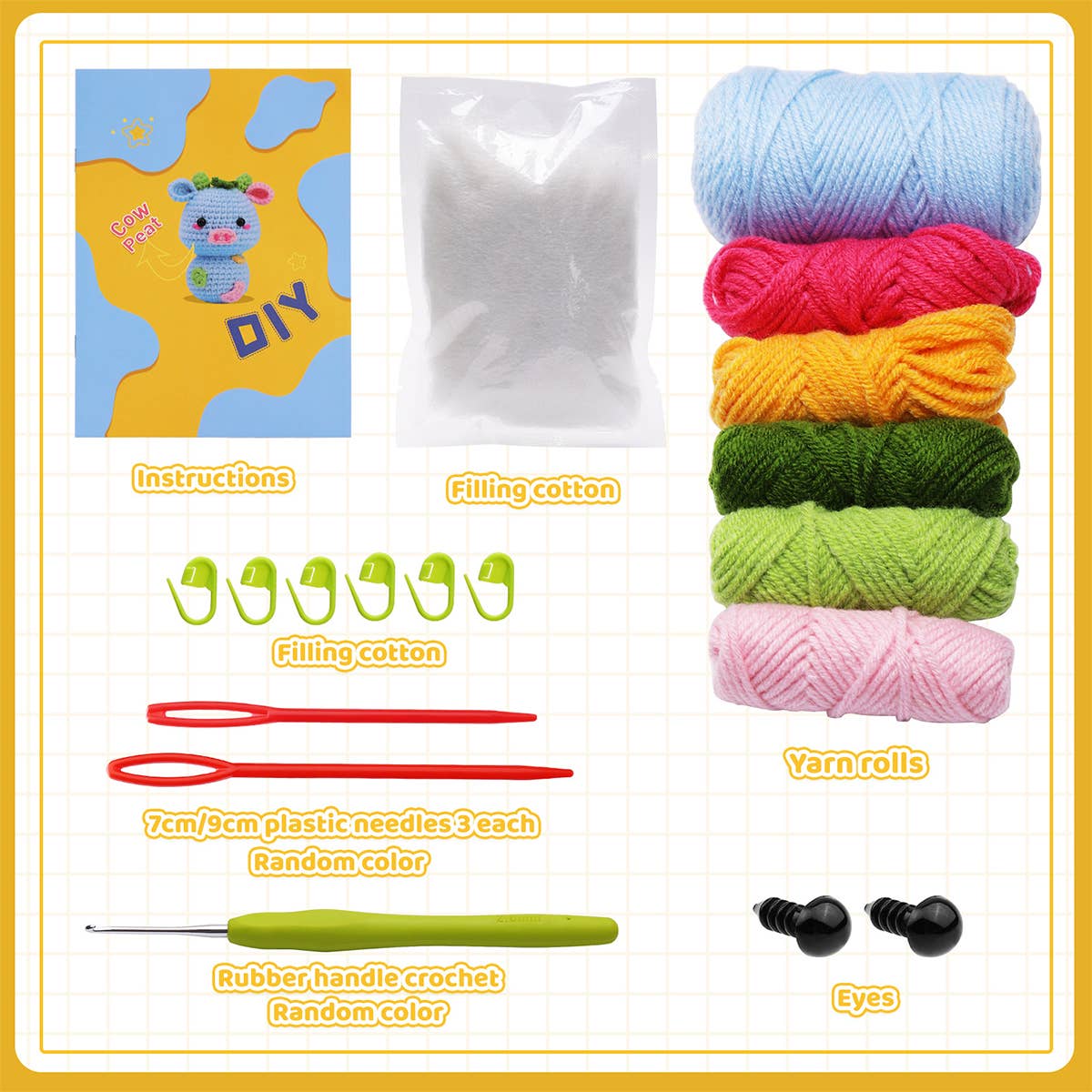 NEW DOLL CROCHET MATERIAL PACKAGE_CWMM0811