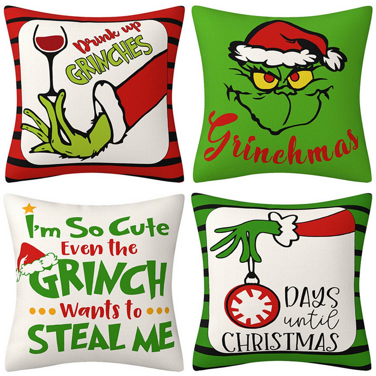 NEW GRINCH CHRISTMAS PILLOWCASE_CWMM1385