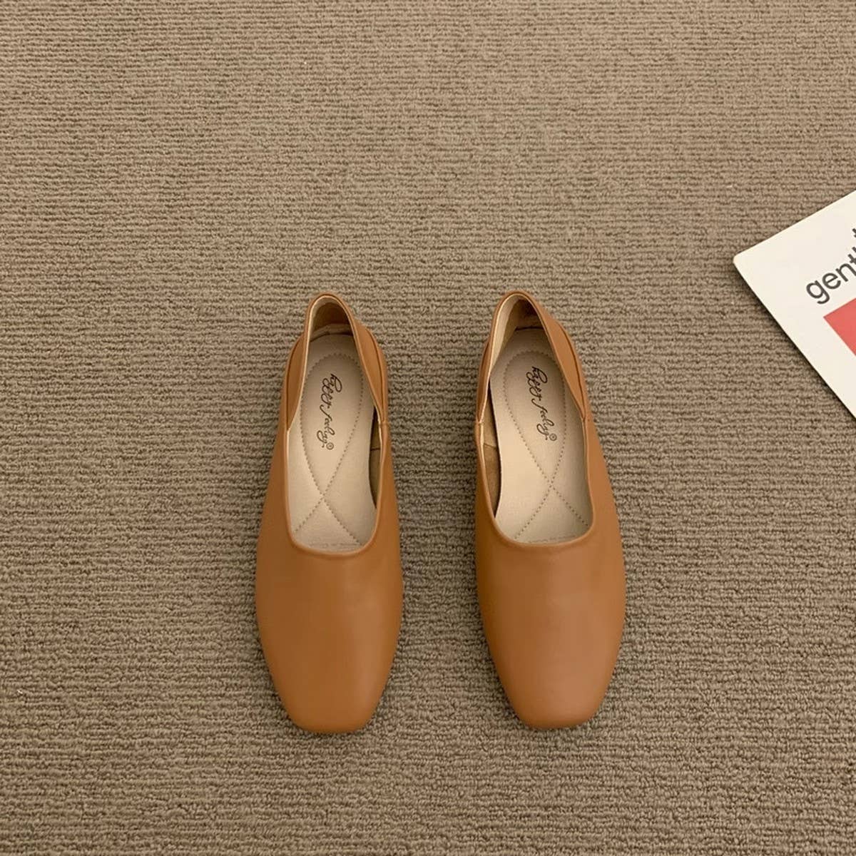 SOFT LEATHER SLIP ON LOAFERS FOR WOMEN_CWSHF0054