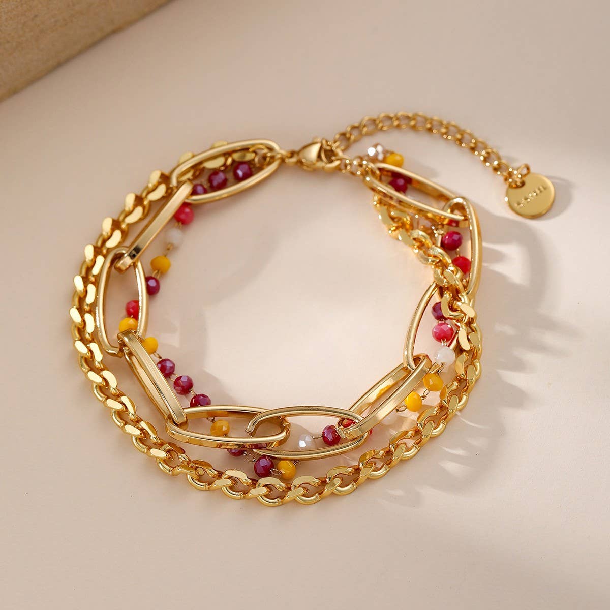 18K STAINLESS STEEL SPLICING CHAIN BRACELET_CWMM3733