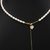 Womens Natural Freshwater Pearl Necklace
