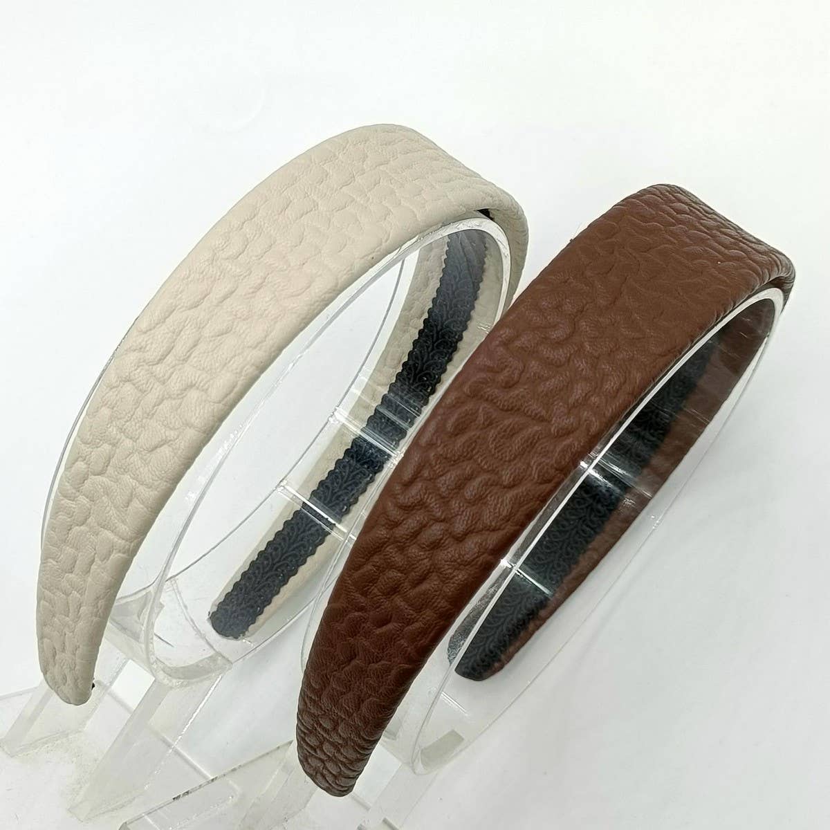 SIMPLE CHIC 3CM PU BUBBLE PATTERN HAIRBAND_CWAHA6329