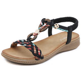 Bohemian Retro Styl Thick Sole Flat Sandals_Cwshs0521