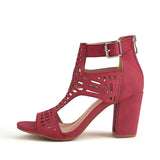HOLLOW HIGH HEELED SANDALS WITH THICK HEELS_CWSHH0005