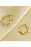 18K Gold Plated Stainless Steel Earrings_Cwaje0385