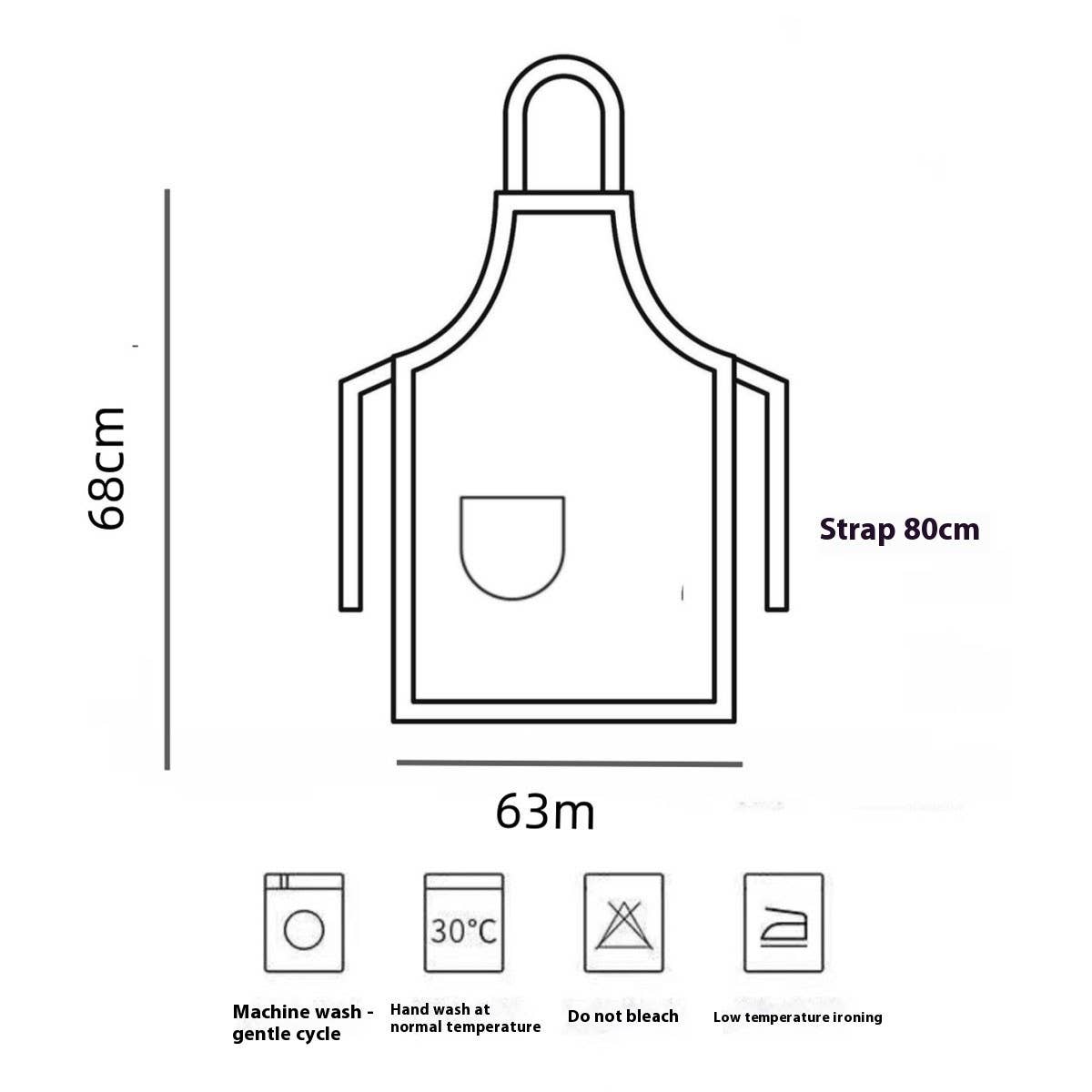 BOWKNOT FULL BODY WATERPROOF AND OIL PROOF APRON_CWMM5839