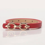 CLASSIC SIMPLE CHAIN BELT BUCKLES THIN BELTS_CWABE0397