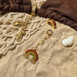 STAINLESS STEEL BIKINI PENDANT WITH DIAMOND DIY_CWMM4688