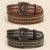 PUNK STYLE RIVET MUSHROOM STUD DIAMOND BELT_CWMM3949