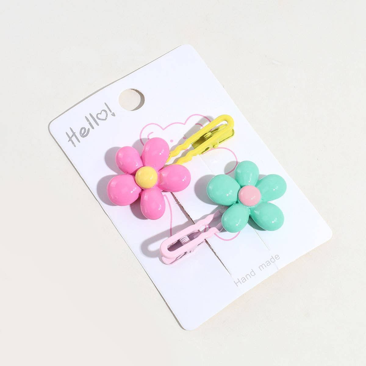 GEOMETRIC COLORFUL FLOWER HAIRPIN_CWAHA2323