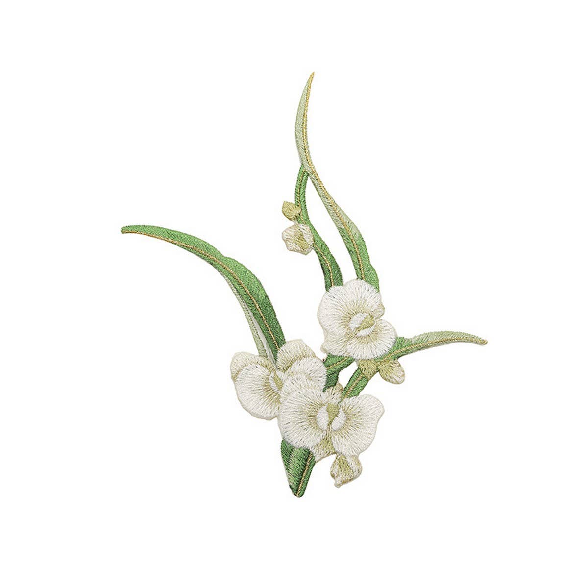 ORCHID EMBROIDERED IRON ON PATCH FOR FABRIC REPAIR_CWMM5918