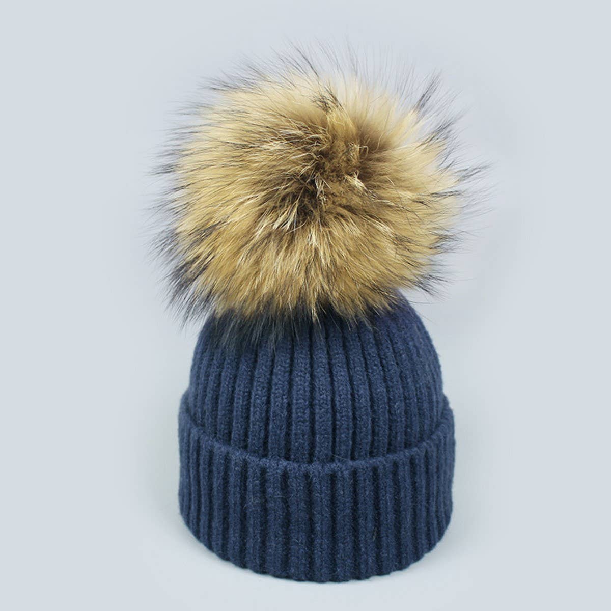 Autumn Winter Knit Pom Beanie Hat_Cwah05027