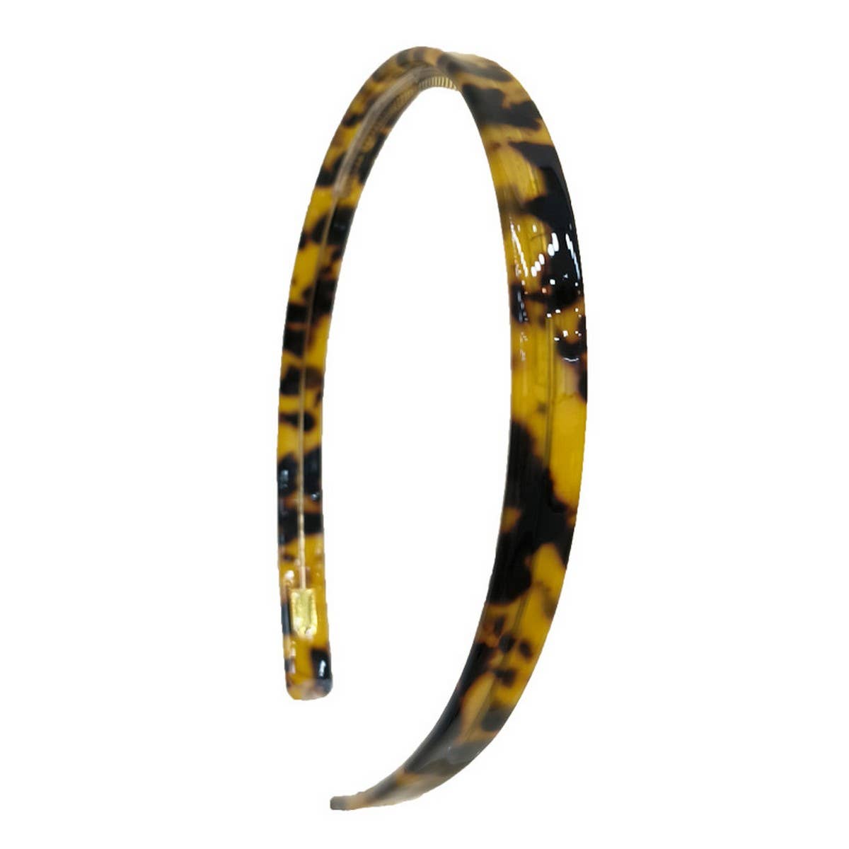 SIMPLE 1CM NARROW ACETATE HAIRBAND HAIRPIN_CWAHA4340