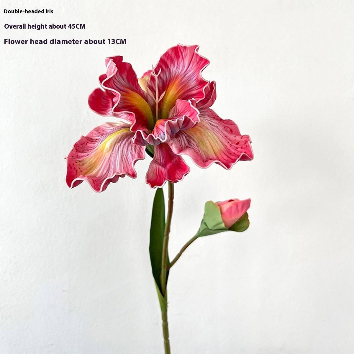 Vintage 2-Head Alice Iris Artificial Flower_Cwmm6515